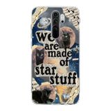 Manitoba Xiaomi Redmi Note 8 Pro Uyumlu We Are Made Of Star Stuff Tasarımlı Baskılı Şeffaf Telefon Kılıfı, Çok Renkli