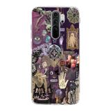 Manitoba Xiaomi Redmi Note 8 Pro Uyumlu Witch Kolaj Tasarımlı Baskılı Şeffaf Telefon Kılıfı