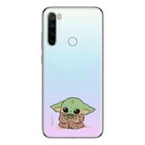 Manitoba Xiaomi Redmi Note 8 Uyumlu Baby Yoda Tasarımlı Baskılı Şeffaf Telefon Kılıfı