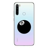 Manitoba Xiaomi Redmi Note 8 Uyumlu Baskılı Yumuşak Silikon Şeffaf Telefon Kılıfı, 8 Topu Desen