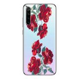 Manitoba Xiaomi Redmi Note 8 Uyumlu Baskılı Yumuşak Silikon Şeffaf Telefon Kılıfı, Çiçek Desen