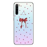 Manitoba Xiaomi Redmi Note 8 Uyumlu Baskılı Yumuşak Silikon Şeffaf Telefon Kılıfı, Kalp Desen