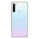 Manitoba Xiaomi Redmi Note 8 Uyumlu Baskılı Yumuşak Silikon Şeffaf Telefon Kılıfı, Kalp Deseni