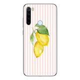 Manitoba Xiaomi Redmi Note 8 Uyumlu Baskılı Yumuşak Silikon Telefon Kılıfı, Şeffaf, Limon Desenli