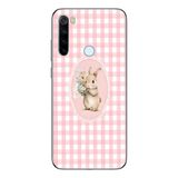 Manitoba Xiaomi Redmi Note 8 Uyumlu Baskılı Yumuşak Silikon Telefon Kılıfı, Şeffaf, Tavşan Desenli