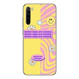Manitoba Xiaomi Redmi Note 8 Uyumlu Better Days Tasarımlı Baskılı Şeffaf Telefon Kılıfı, Çok Renkli