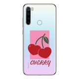 Manitoba Xiaomi Redmi Note 8 Uyumlu Cherry Tasarımlı Baskılı Şeffaf Telefon Kılıfı