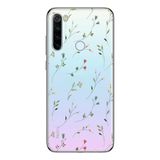 Manitoba Xiaomi Redmi Note 8 Uyumlu Çiçekler Tasarımlı Baskılı Şeffaf Telefon Kılıfı