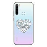Manitoba Xiaomi Redmi Note 8 Uyumlu Dont Let It Tasarımlı Baskılı Şeffaf Telefon Kılıfı, Çok Renkli