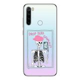 Manitoba Xiaomi Redmi Note 8 Uyumlu Drop Dead Gorgeous Tasarımlı Baskılı Şeffaf Telefon Kılıfı, Çok Renkli