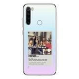 Manitoba Xiaomi Redmi Note 8 Uyumlu Friends Tasarımlı Baskılı Şeffaf Silikon Telefon Kılıfı, Çok Renkli
