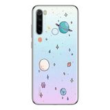 Manitoba Xiaomi Redmi Note 8 Uyumlu Gezegenler Tasarımlı Baskılı Şeffaf Telefon Kılıfı, Çok Renkli