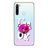Manitoba Xiaomi Redmi Note 8 Uyumlu Im Ok Tasarımlı Baskılı Şeffaf Telefon Kılıfı, Çok Renkli