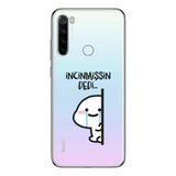 Manitoba Xiaomi Redmi Note 8 Uyumlu İncinmişsin Dedi Tasarımlı Baskılı Şeffaf Telefon Kılıfı, Çok Renkli