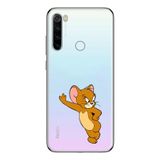 Manitoba Xiaomi Redmi Note 8 Uyumlu Jerry Tasarımlı Baskılı Şeffaf Telefon Kılıfı