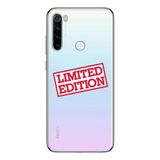 Manitoba Xiaomi Redmi Note 8 Uyumlu Limited Edition Tasarımlı Baskılı Şeffaf Telefon Kılıfı, Çok Renkli
