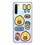 Manitoba Xiaomi Redmi Note 8 Uyumlu Lucky Tasarımlı Baskılı Şeffaf Telefon Kılıfı, Çok Renkli