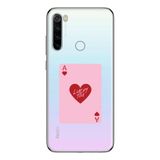 Manitoba Xiaomi Redmi Note 8 Uyumlu Lucky You Kart Tasarımlı Baskılı Şeffaf Telefon Kılıfı