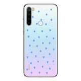 Manitoba Xiaomi Redmi Note 8 Uyumlu Minik Kalpler Tasarımlı Baskılı Şeffaf Telefon Kılıfı
