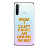 Manitoba Xiaomi Redmi Note 8 Uyumlu Mom I Cant Pause Tasarımlı Baskılı Şeffaf Telefon Kılıfı, Çok Renkli