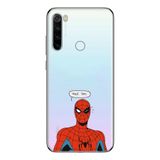 Manitoba Xiaomi Redmi Note 8 Uyumlu Örümcek Adam Tasarımlı Baskılı Şeffaf Telefon Kılıfı