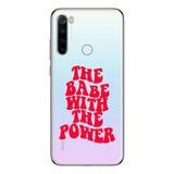Manitoba Xiaomi Redmi Note 8 Uyumlu The Power Tasarımlı Baskılı Şeffaf Telefon Kılıfı, Çok Renkli