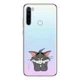 Manitoba Xiaomi Redmi Note 8 Uyumlu Tom Tasarımlı Baskılı Şeffaf Telefon Kılıfı, Çok Renkli