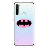 Manitoba Xiaomi Redmi Note 8 Uyumlu Yarasa Tasarımlı Baskılı Şeffaf Silikon Telefon Kılıfı