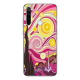 Manitoba Xiaomi Redmi Note 8 Uyumlu Yıldızlı Gece Tasarımlı Baskılı Şeffaf Telefon Kılıfı, Çok Renkli