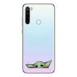 Manitoba Xiaomi Redmi Note 8 Uyumlu Yoda Tasarımlı Baskılı Şeffaf Silikon Telefon Kılıfı