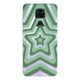 Manitoba Xiaomi Redmi Note 9 ile Uyumlu Baskılı Yumuşak Silikon Şeffaf Telefon Kılıfı, Yeşil Desen