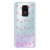 Manitoba Xiaomi Redmi Note 9 ile Uyumlu Pati Tasarımlı Baskılı Şeffaf Silikon Telefon Kılıfı, Çok Renkli