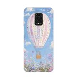 Manitoba Xiaomi Redmi Note 9 Pro Uyumlu Baskılı Yumuşak Silikon Şeffaf Telefon Kılıfı, Sıcak Hava Balonu Desen