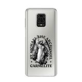 Manitoba Xiaomi Redmi Note 9 Pro Uyumlu Baskılı Yumuşak Silikon Şeffaf Telefon Kılıfı, St. Michael Archangel Carmelite Desen