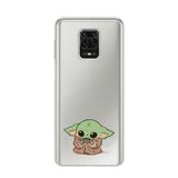 Manitoba Xiaomi Redmi Note 9 Pro/Note 9S Uyumlu Baby Yoda Tasarımlı Baskılı Şeffaf Telefon Kılıfı