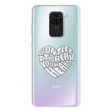 Manitoba Xiaomi Redmi Note 9 Uyumlu Dont Let It Tasarımlı Baskılı Şeffaf Telefon Kılıfı
