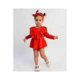 Manj Baby Fiyonklu Romper Elbise