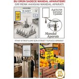 Manken İstanbul 10 Adet Gri Fıyat Etiketi Mandal Aparatı - Çerçeve Tutucu Mandal (Sadece Mandal Aparatıdır)