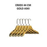 Manken İstanbul 10 Adet İtalyan Kanca A Kalite Gold Kaplama Plastik Ceket Askısı Kıyafet Askısı