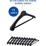 Manken İstanbul (10 Adet) Plastik Yüksek Kalite Ceket Askısı,elbise Askısı,takım Elbise Askısı