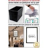 Manken İstanbul 10 Adet Siyah A4 Fıyat Etiketi Çerçeve ve Asetat - A4 Çerçeve ve Iç Cep (Mandal Dahil Değildir)