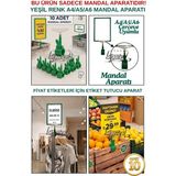 Manken İstanbul 10 Adet Yeşil Fıyat Etiketi Mandal Aparatı - Çerçeve Tutucu Mandal (Sadece Mandal Aparatıdır)