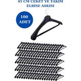 Manken İstanbul 100 Adet Plastik Yüksek Kalite Ceket Askısı, Elbise Askısı, Takım Elbise Askısı