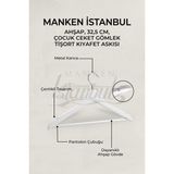 Manken İstanbul 12 Adet Çocuk Ahşap Ceket Askısı Gömlek Askısı Tişört Askısı Ahşap Askı Elbise Askısı