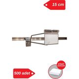 Manken İstanbul 15 cm Galvaniz Etiketli Kanallı Pano Kancası Raf Askısı - 500 adet