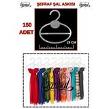 Manken İstanbul 150 Adet ( 19 Cm ) Şeffaf Kristal Şal Askısı–düzenli Ve Estetik Bir Görünüm İçin ! Çok Renkli
