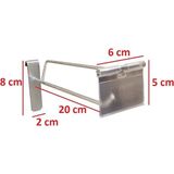 Manken İstanbul 20 cm - 20 Adet Galvaniz Etiketli Tel Pano Kancası Raf Askısı