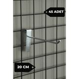 Manken İstanbul 20 cm Tel Pano Kancası Raf Askısı - 45 ADET