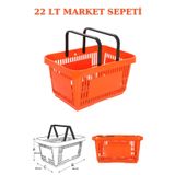 Manken İstanbul 22 Litre Market Sepeti, Alışveriş Sepeti, Saplı Market Sepeti