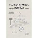 Manken İstanbul 3 Adet A Kalite Ahşap Ceket Askısı Gömlek Askısı Tişört Askısı Ahşap Askı Elbise Askısı Çok Renkli